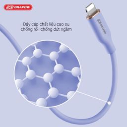 Dây cáp sạc iPhone Drapow CS01 , Chân A to L , chất liệu cao su non