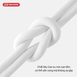 Dây cáp sạc iPhone Drapow CS01 , Chân A to L , chất liệu cao su non