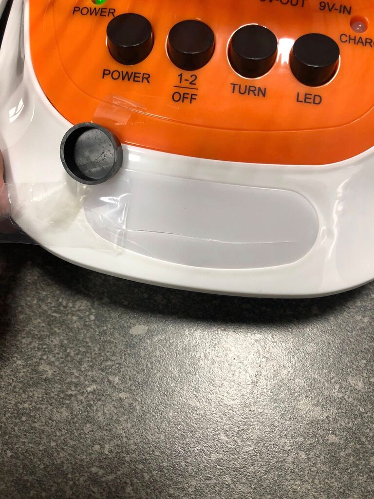 Quạt bàn tích điện hãng EASY POWER EP-3212A , chạy nguồn 220v 12 inch , sạc điện thoại, đèn Led - Ảnh 7