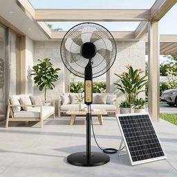 Quạt cây tích điện,năng lượng mặt trời Nanjiren, kèm Panel NLTM, cắm điện 220v…