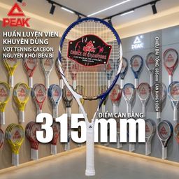Vợt Tennis chính hãng PEAK , thân Carbon , nhẹ 280gram - hàng trưng bày.