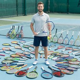 Vợt Tennis chính hãng PEAK , thân Carbon , nhẹ 280gram - hàng trưng bày.