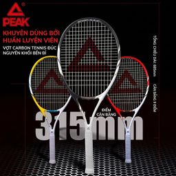 Vợt Tennis chính hãng PEAK , thân Carbon , nhẹ 280gram - hàng trưng bày.