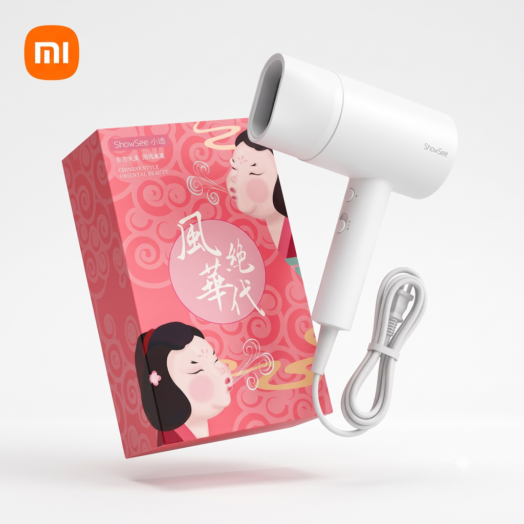 Máy sấy Xiaomi SHOWSEE A1-W 1800W, sấy nóng lạnh ,bổ sung iOn âm,phiên bản giớ…