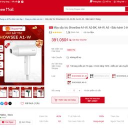 Máy sấy Xiaomi SHOWSEE A1-W 1800W, sấy nóng lạnh ,bổ sung iOn âm,phiên bản giớ…
