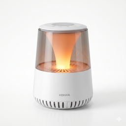 Máy lọc không khí KONKA KX-K906 , kết nối App, tạo ion âm, lõi lọc Cacbon,có đèn