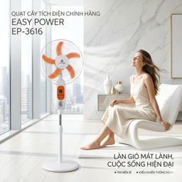 Quạt cây tích điện 16 inch chính hãng Easy Power EP-3616 (không bao gồm acquy…
