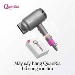 Máy sấy hãng QuanRia bổ sung ion âm 1600W, 2 chiều nóng lạnh ( vỏ dính tay, la…