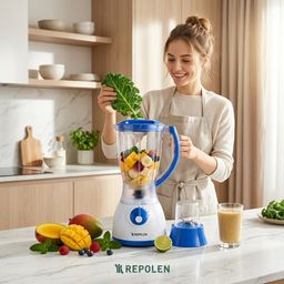 Máy xay sinh tố REPOLEN MD-Y44 công suất max 2000w , dung tích 1.5L , cối nhựa…