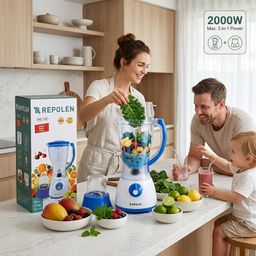 Máy xay sinh tố REPOLEN MD-Y44 công suất max 2000w , dung tích 1.5L , cối nhựa…