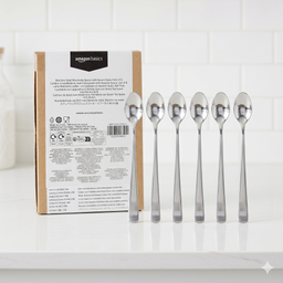 Bộ thìa Amazon Basics 6 món B07GJKFS6J - hàng Mỹ , cực xịn