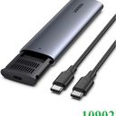 Hộp box đựng ổ cứng gắn ngoài USB-C 3.1 to SSD M.2 NVMe, PCIe, M-Key 10Gbps Ugreen 10902 cao cấp