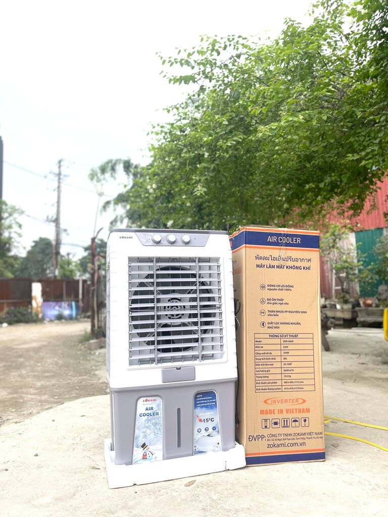 Quạt Điều Hoà Hơi Nước 80L Motor đồng