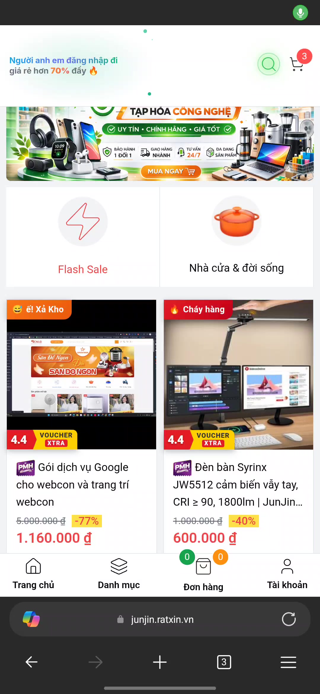Gói cài đặt dịch vụ Google cho web con