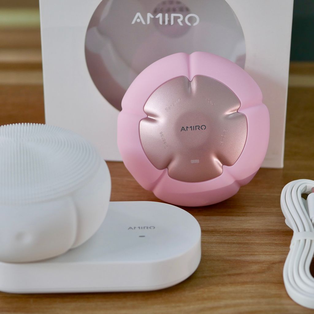 Máy Rửa Mặt AMIRO Làm Sạch Sâu 99.9%- 4 Chế Độ Làm Sạch – Sạc không dây...