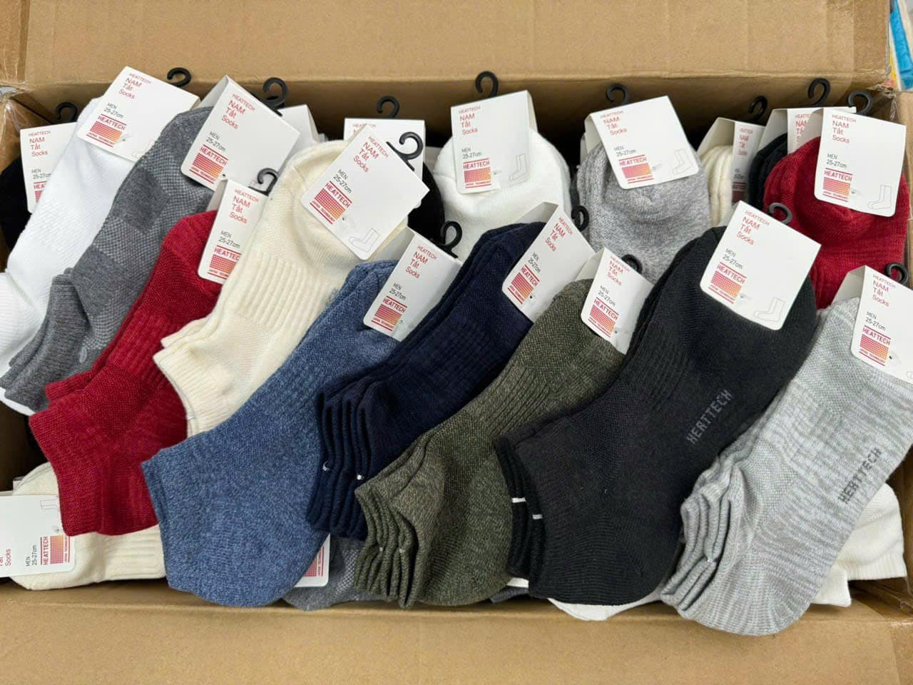 SET 10 đôi Tất Uniqlo giữ nhiệt mùa đông (Cổ cao, Cổ lửng, Cổ Ngắn) - HT Uniqlo
