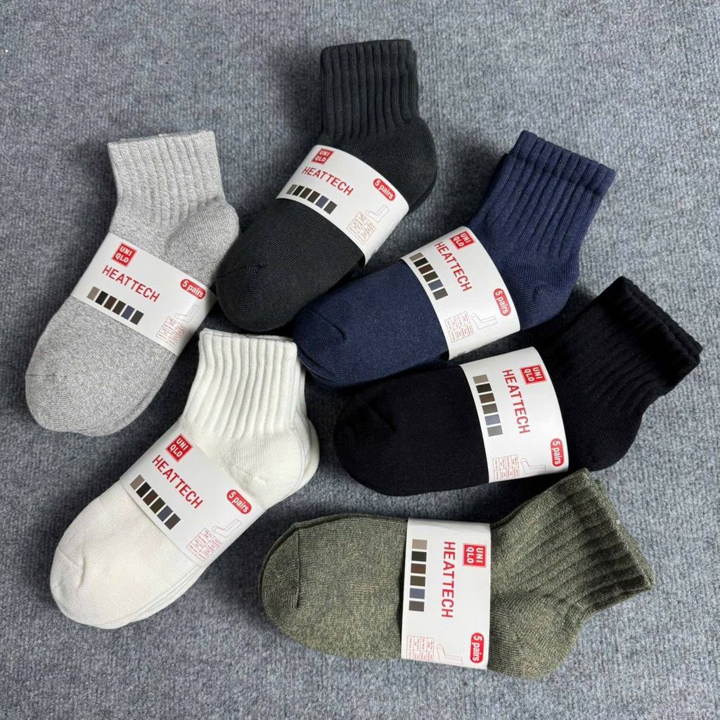 SET 10 đôi Tất Uniqlo giữ nhiệt mùa đông (Cổ cao, Cổ lửng, Cổ Ngắn) - HT Uniqlo