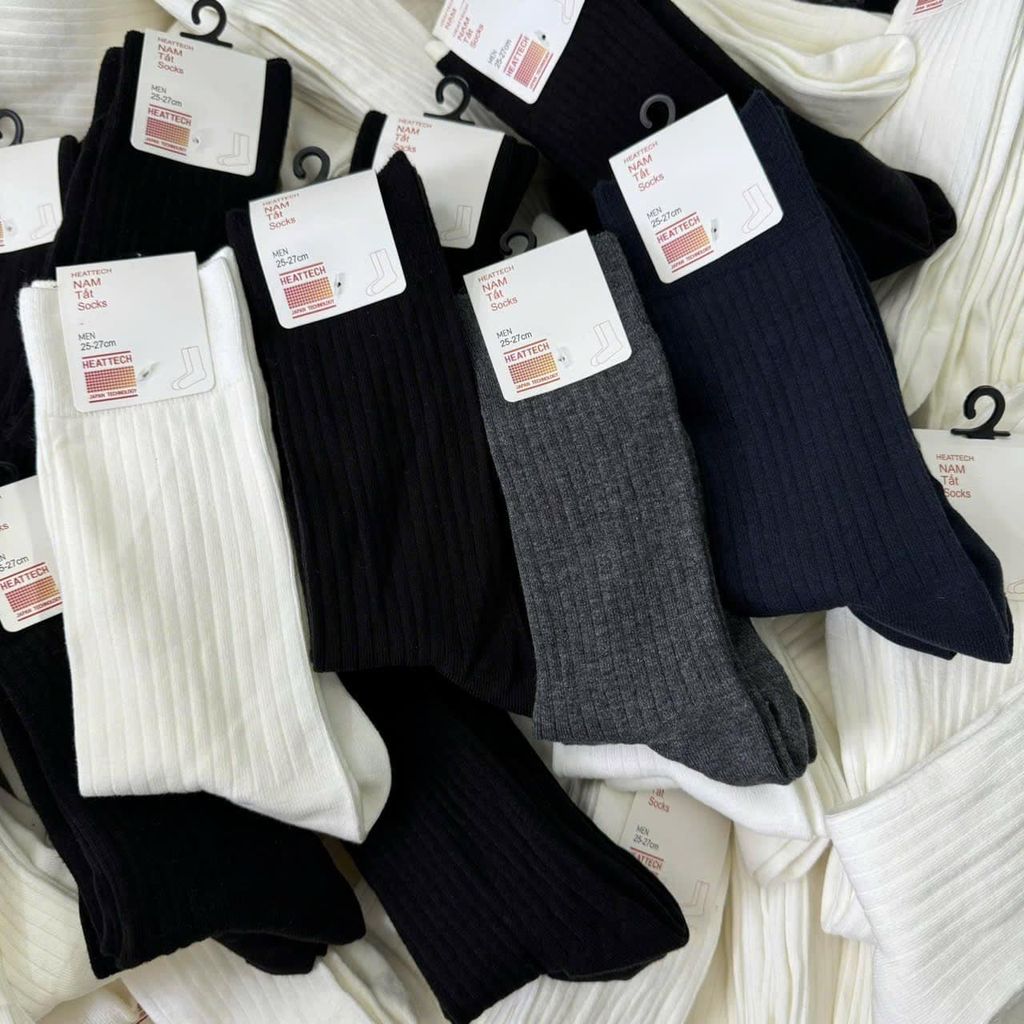 SET 10 đôi Tất UNIQLO SUPIMA COTTON cho dân công sở, phong cách Sartorial