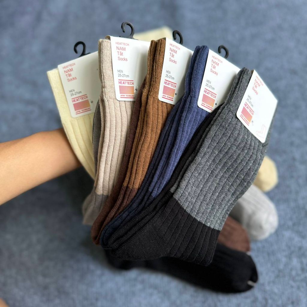 SET 10 đôi Uniqlo Tất chia 2 màu CỰC ĐẸP