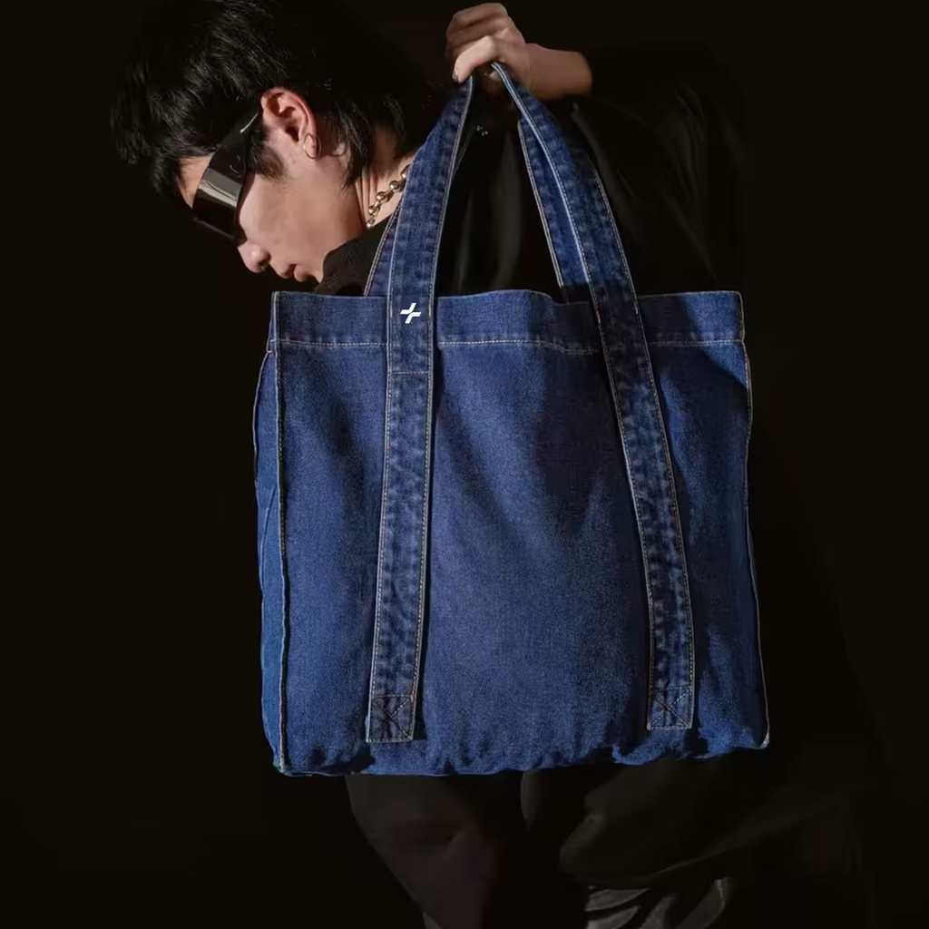 Túi Tote Denim Coolmate Neu Auth Full Tag Giấy Gói 