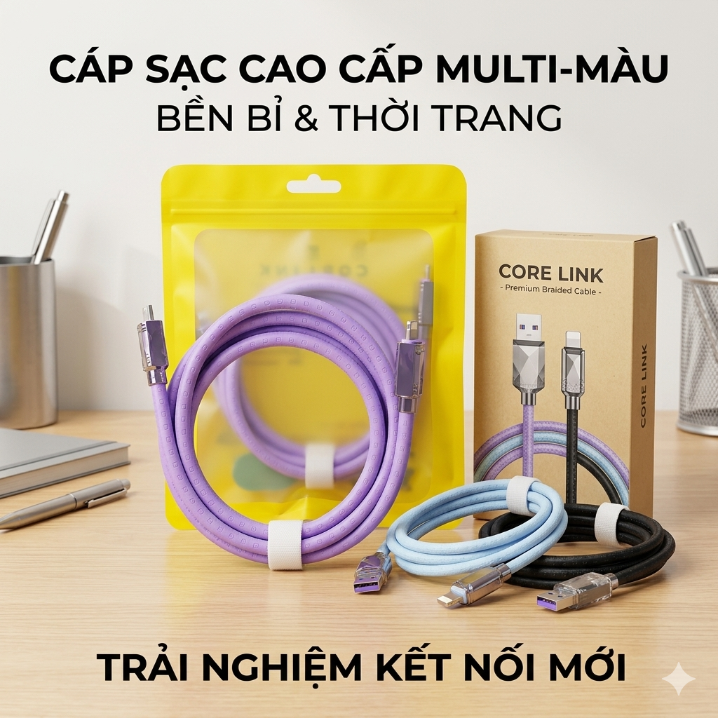 Cáp sạc BVVLEIS dây béo C to C 2mét
