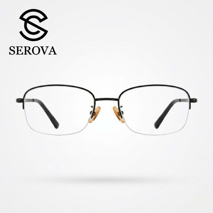 Kính mắt cao cấp hãng SEROVA SP259 , gọng kính cận chất liệu Titan siêu nhẹ