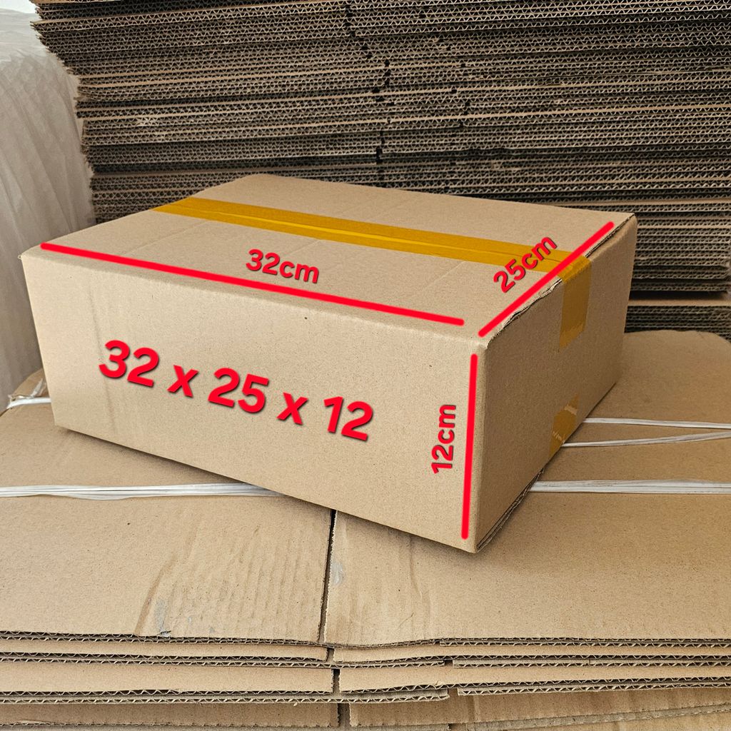 Combo 30 hộp giấy carton 32 x 25 x 12cm 3 lớp