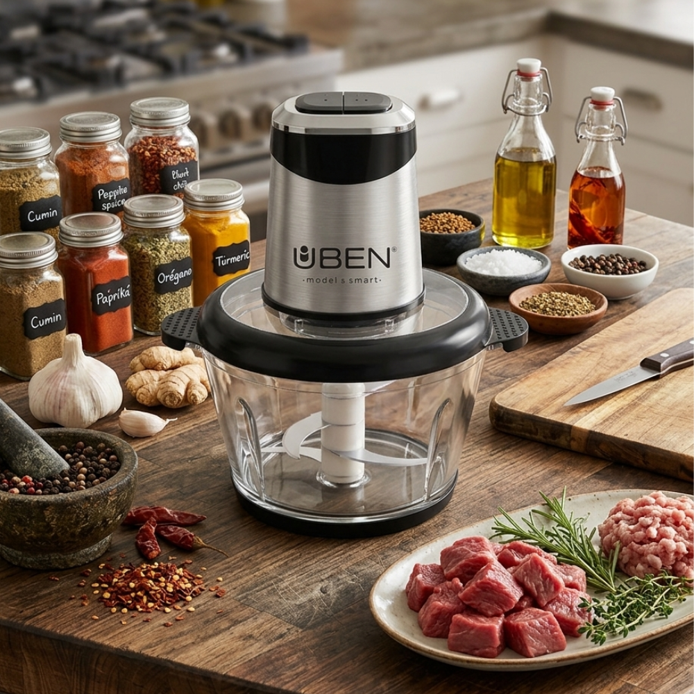 Máy xay thịt đa năng 2.5L UBEN UB0520, UB0521 công suất 400W