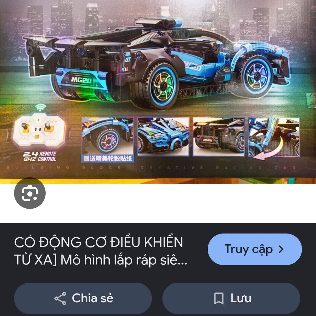 Lego xếp hình ô tô điều khiển 