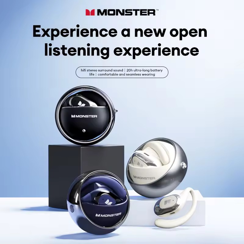 Tai nghe bluetooth Monster Maxstar MQO33 dành cho Gamming, thể thao xanh/đen