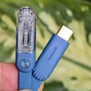 Cáp Sạc Nhanh Toocki Type C to Type C 240W 5A - Đầu Gập Chữ L Trong Suốt, Có Chip E-Marker, Dài 1m