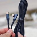 Cáp C to C đầu gập L chính hãng Toocki dài 2m