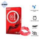 Bao cao su siêu mỏng Olo Thin Square Red hộp 10 chiếc chính hãng