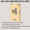 BAO CAO SU OLO LỬA BĂNG. Siêu mỏng 001mm Nhiều Gel Bôi Trơn, cảm giác chân thật, hộp nhỏ gọn