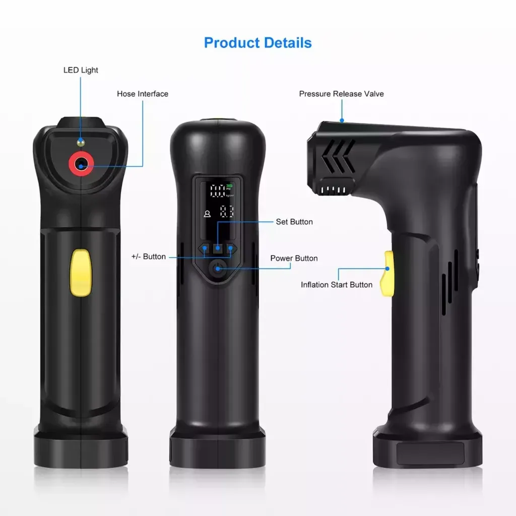 Bơm Điện Tử Sạc Điện, Cầm Tay AP3 (Hàng Amazon) , pin 2000mAh