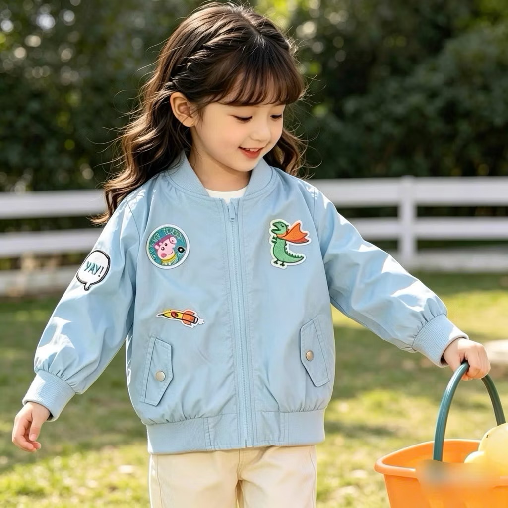 [Kho Mỹ Đình] (13-20kg) C6004. Áo bomber xuất dư Suturi.no Peppa pig 