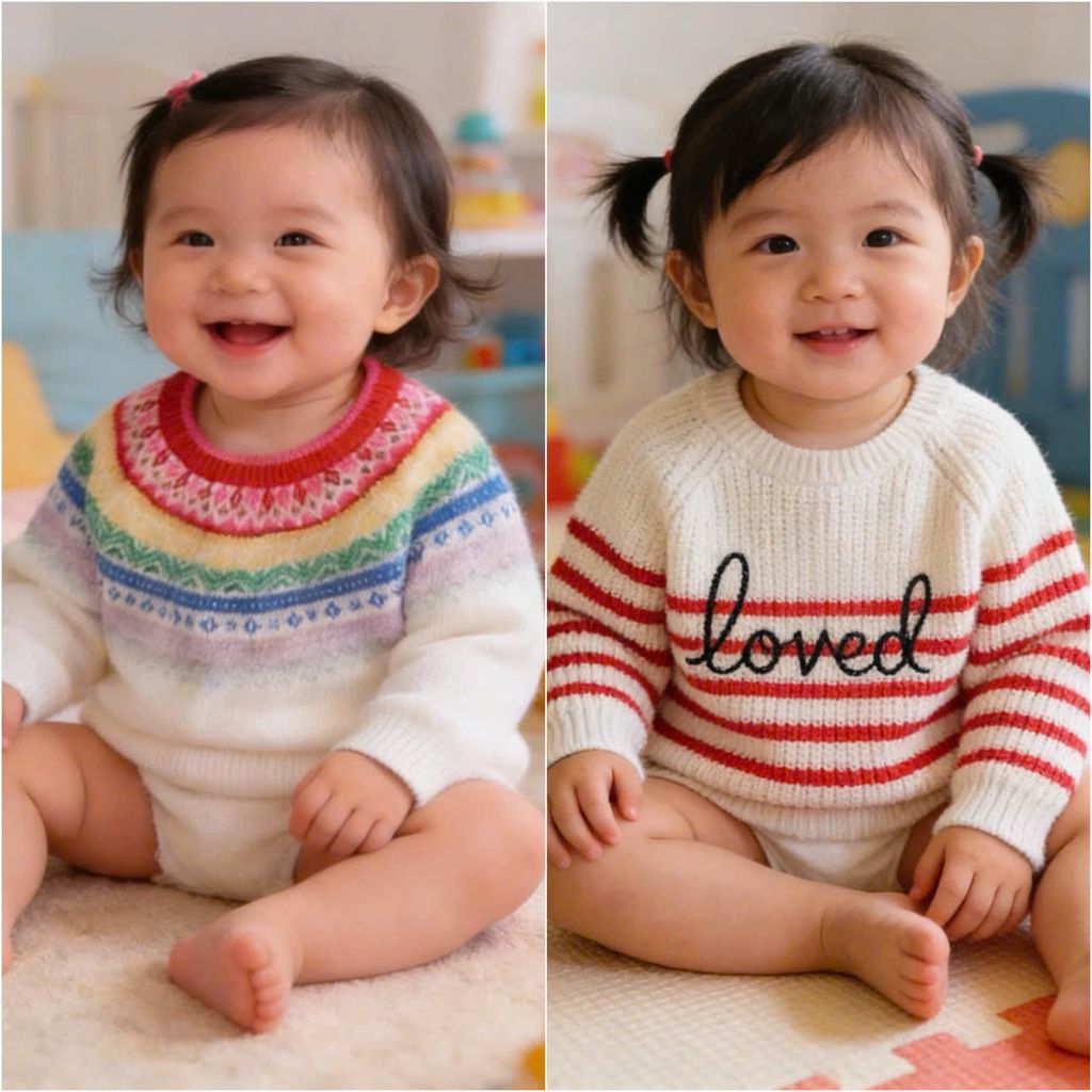 [Kho Mỹ Đình] 2-10 kg C6679. Áo len GAP xuất dư cho bé sơ sinh 0/3-6/12m