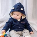 [Kho Mỹ Đình] (NB-6m) (up to 6 kg) C2958  .Áo khoác nỉ lot lông cừu Kiabi form bé (1-6m) 