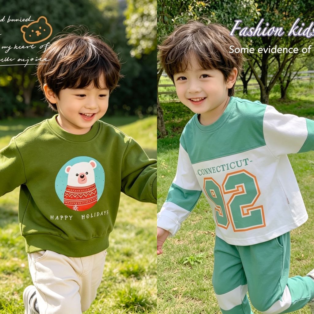 1510A .Áo gấu holiday beboooong size80-130