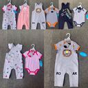 F9131 .Set yếm body xuất dư cho bé (0/3m - 6/9m)