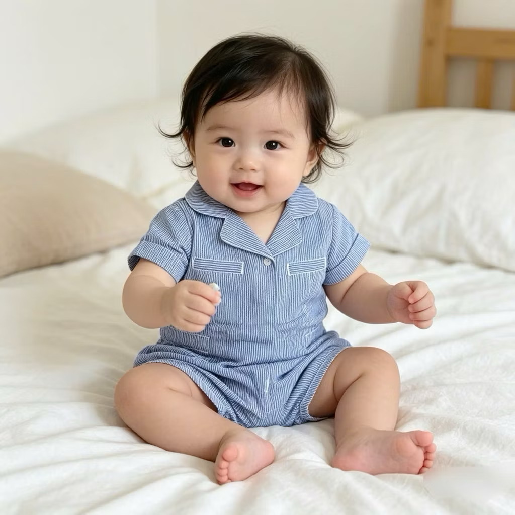 C6271 .Jumsuit bé gái xuất dư hiệu Kitchou (1m-18m)