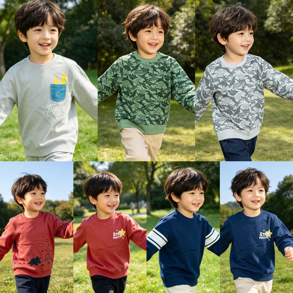 C4422 . Áo nỉ sweater  Size 110-130