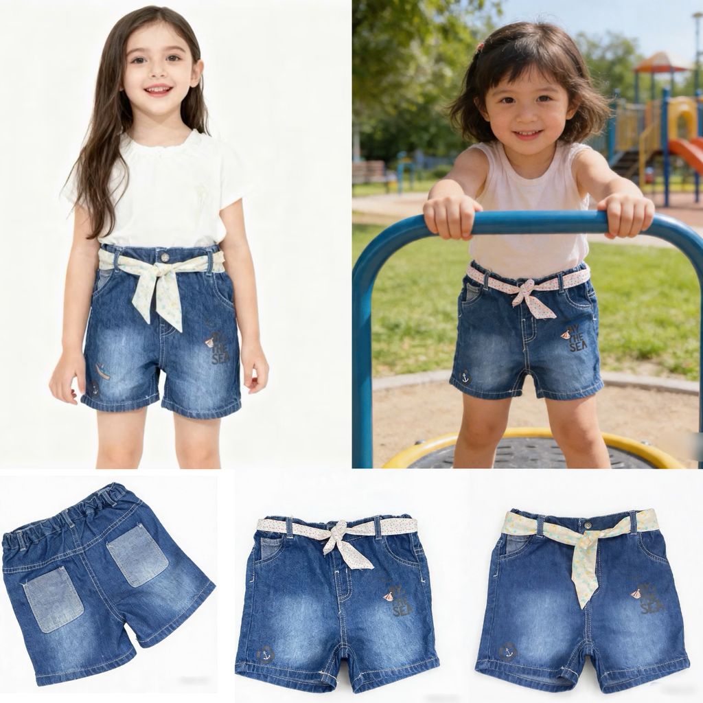 [Kho Mỹ Đình]  18m-5y Quần Kiabi xuất dư kèm đai co giãn C6824 C1059