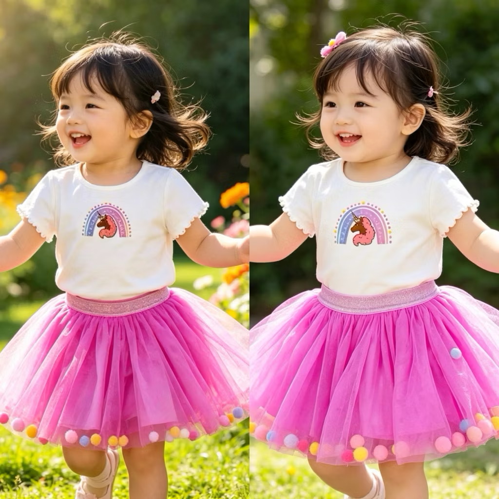 0396L Set bé gái dư xịn A.bro Unicorn size 12m-3y