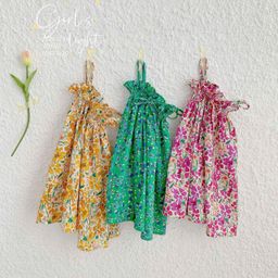 [Kho Mỹ Đình] 8-65kg F0859 Váy đôi cho mẹ và bé mặc đi biển hoạ tiết hoa nhí siêu xinh