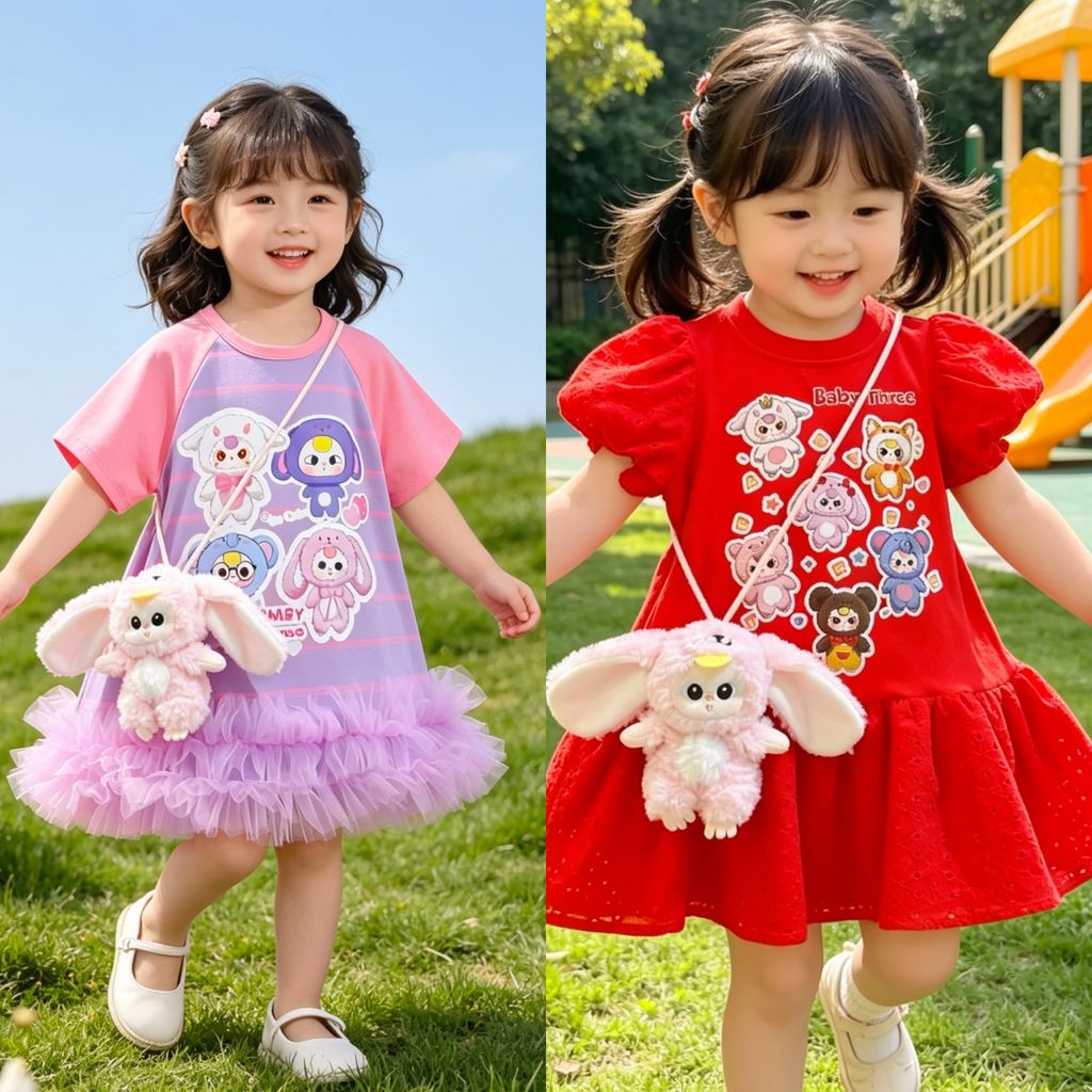 [Kho Mỹ Đình] 2-12y(13-47kg) Sofia Váy bé gái mùa hè S4764 S4774