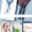 [Kho Long Biên] Bộ 48 bút màu nước ARTISTRO 48 Watercolor Brush Pens ( Mỹ)