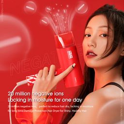[Kho Long Biên] Máy sấy tóc Xiaomi SMATE Hair Dryer 1800W, công nghệ bổ sung 20 triệu ion âm(màu đỏ)