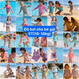 [Sale lẻ size] 5 tuổi (16-18kg) Đồ bơi bé gái , đồ mùa hè cho bé lẻ size giá tốt