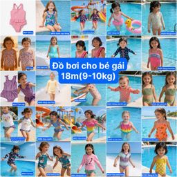 [Sale lẻ size] 18m(9-10kg)  Đồ bơi bé gái , đồ mùa hè cho bé lẻ size giá tốt